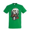 t-shirt chien basket - homme  vert