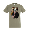 t-shirt chien chanteur - homme  kaki