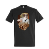 t-shirt chien echec - homme  gris souris