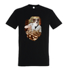 t-shirt chien echec - homme  noir