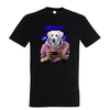 t-shirt chien gammer - homme noir