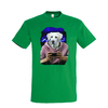 t-shirt chien gammer - homme vert