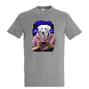 t-shirt chien gammer - homme gris
