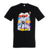 t-shirt chien karate-homme noir