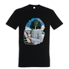 t-shirt chien piano - homme  noir