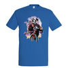 t-shirt chien velo- homme bleu royall