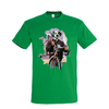 t-shirt chien velo- homme vert