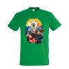 t-shirt chien ukulele- homme vert