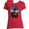T-shirt  aviatrice rouge  femme