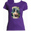 T-shirt violet courtisane femme