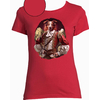 t-shirt rouge femme mousquetaire