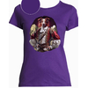 t-shirt violet femme mousquetaire