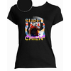 T-shirt noir super chien   femme