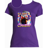 T-shirt violet super chien  femme