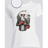 T-shirt blanc basket femme