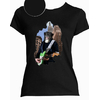 T-shirt noir guitare   femme