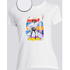 T-shirt blanc karate femme