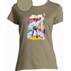 T-shirt kaki karate   femme