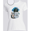 T-shirt blanc piano femme