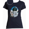 T-shirt bleu marine piano femme