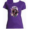 T-shirt violet velo  femme