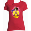 T-shirt rouge smartphone   femme