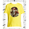 t-shirt chien mousquetaire - enfant jaune
