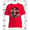 t-shirt chien mousquetaire - enfant rouge