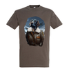 t-shirt chien aviatrice - homme zinc