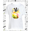 t-shirt fleurs blanc enfant