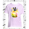 t-shirt fleurs rose enfant