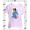 t-shirt oiseaux rose enfant