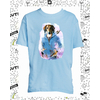 t-shirt oiseaux bleu ciel enfant