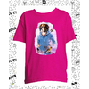 t-shirt oiseaux fushia enfant