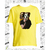t-shirt chanteur jaune enfant