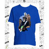 t-shirt guitare bleu roy enfant