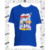 t-shirt karate bleu roy enfant