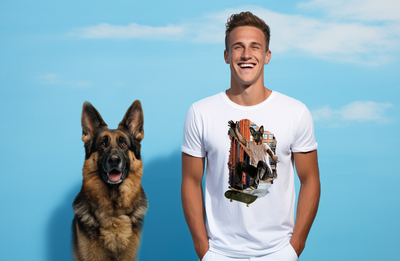 berger allemand illustration catégorie t-shirt motif chient