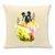 coussin chien fleurs