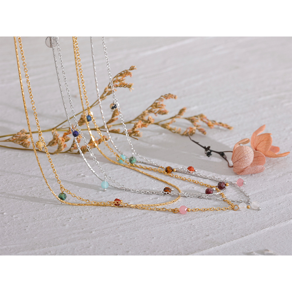 Yhpup-Collier-en-Pierre-Naturelle-pour-Femme-Bijou-en-Acier-Inoxydable-Double-Couche-Fin-Fait-la