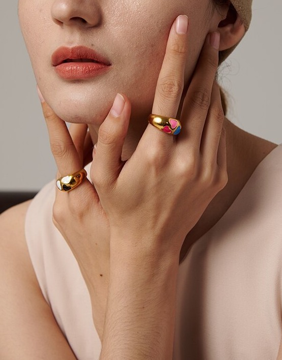 Yhpup-Bague-en-mail-color-coeur-pour-femme-bijoux-en-acier-inoxydable-bague-en-m-tal