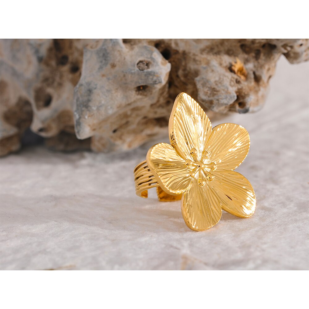 Yhpup-grand-anneau-ouvert-en-acier-inoxydable-pour-femmes-couleur-or-18K-tanche-la-mode-bijoux