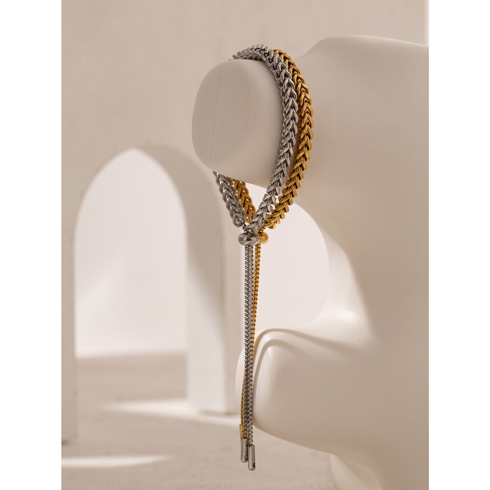 Yhpup-Bracelet-de-cha-ne-minimaliste-en-acier-inoxydable-18-K-bijoux-tendance-pour-filles-tanche