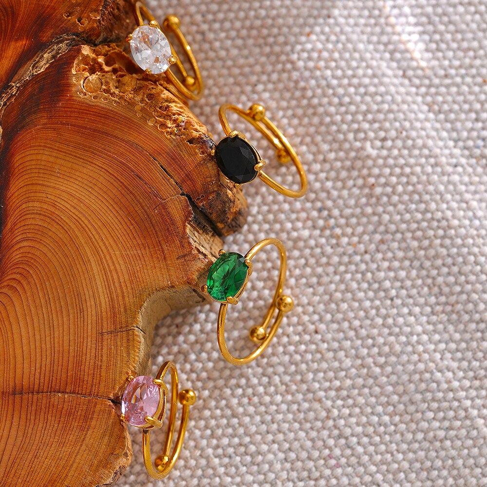 Yhpup-bague-Chic-en-zircone-cubique-pour-femmes-cor-ennes-anneau-ajustable-en-acier-inoxydable-plaqu