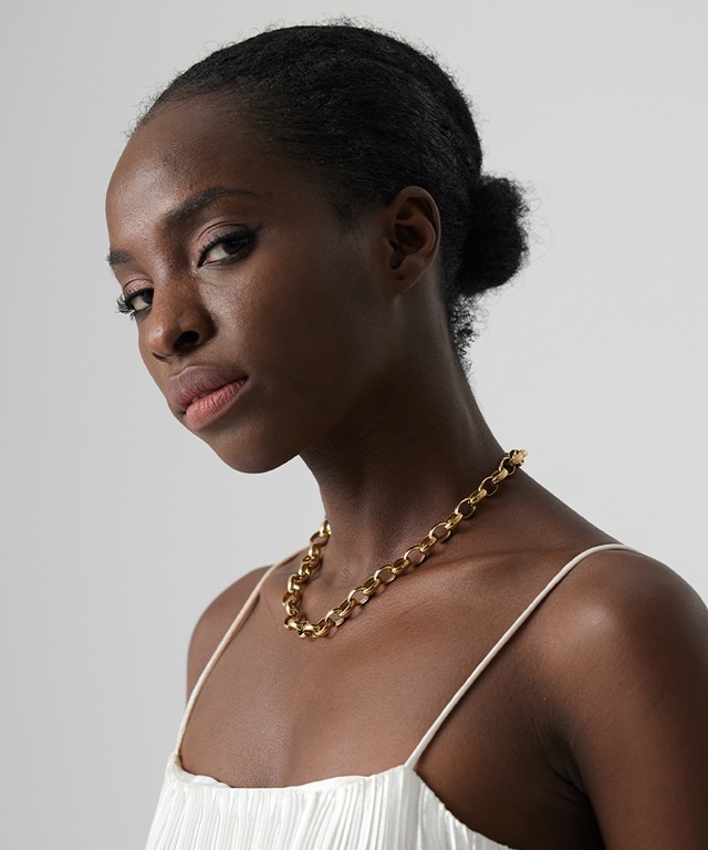 Yhpup-collier-cha-ne-en-acier-inoxydable-Texture-m-tal-couleur-or-Hyperbole-titane-acier-bijoux