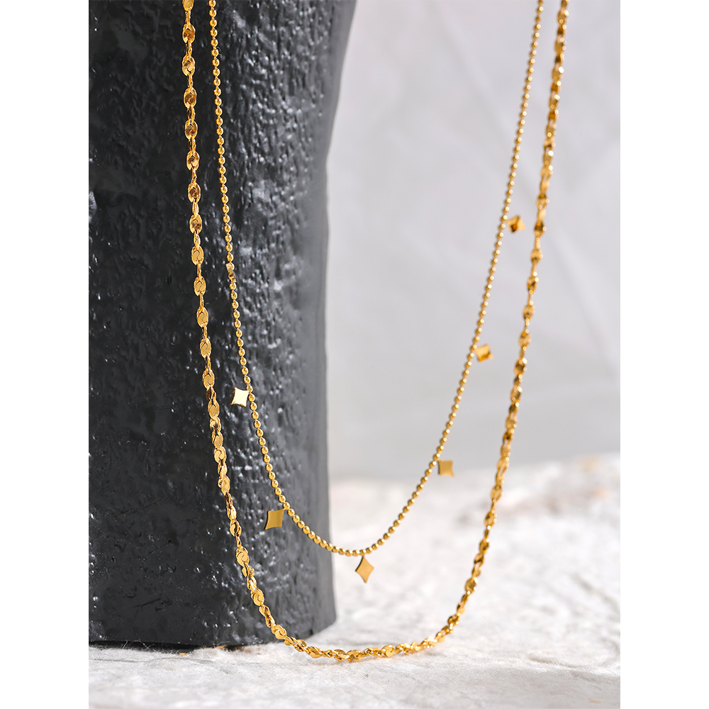 Yhpup-collier-cha-nes-superpos-es-en-acier-inoxydable-pour-femmes-bijou-l-gant-Texture-plaqu