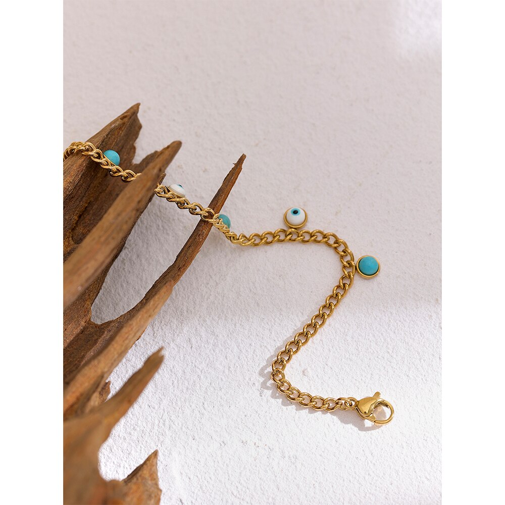 Yhpup-Bracelet-en-acier-inoxydable-pour-femme-breloque-en-pierre-Turquoise-en-r-sine-dor