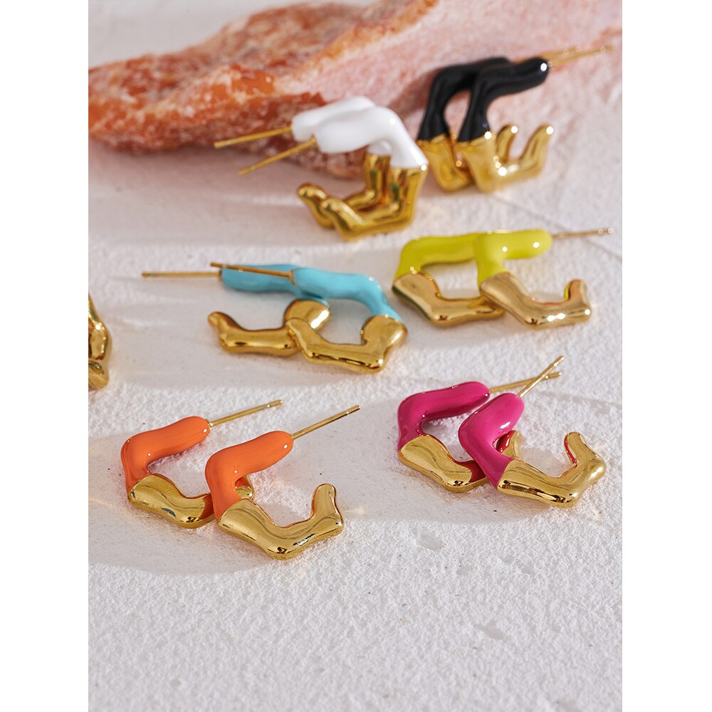 Yhpup-Boucles-d-oreilles-g-om-triques-en-forme-de-C-en-mail-color-pour-femmes