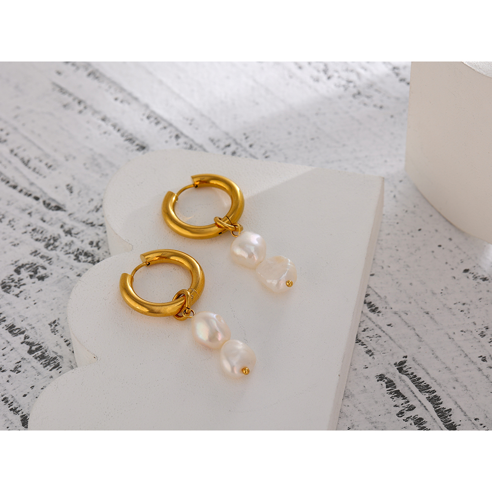 Yhpup-boucles-d-oreilles-en-acier-inoxydable-perle-naturelle-Texture-m-tallique-g-om-trique-mode