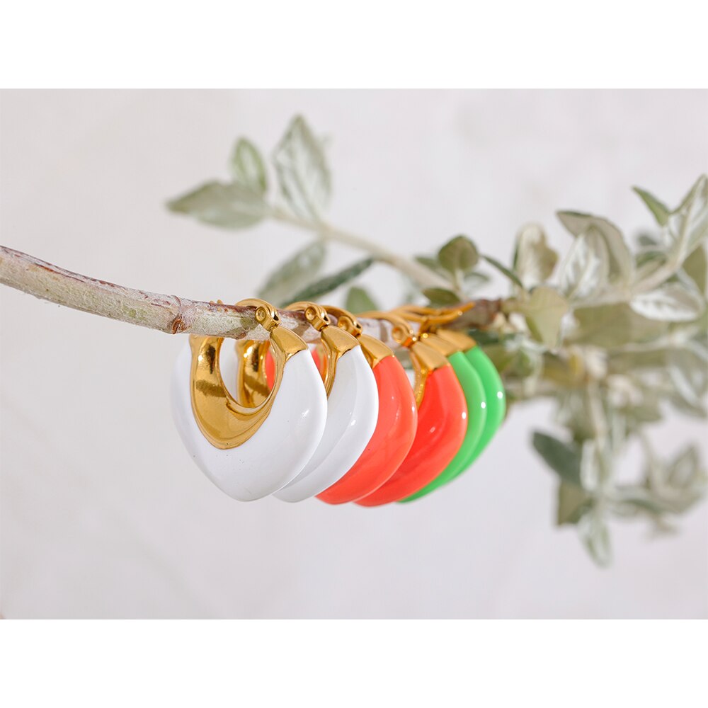 Yhpup-Boucles-d-Oreilles-G-om-triques-paisses-en-Acier-Inoxydable-pour-Femme-Multicolore-mail-Mince
